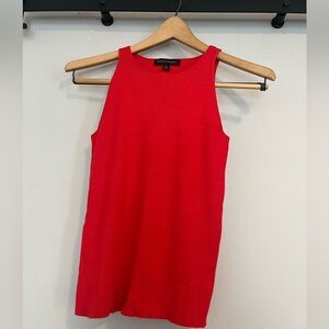 Banana Republic ribbed knit, scoop neck tank top. Size Small. Red/Orange